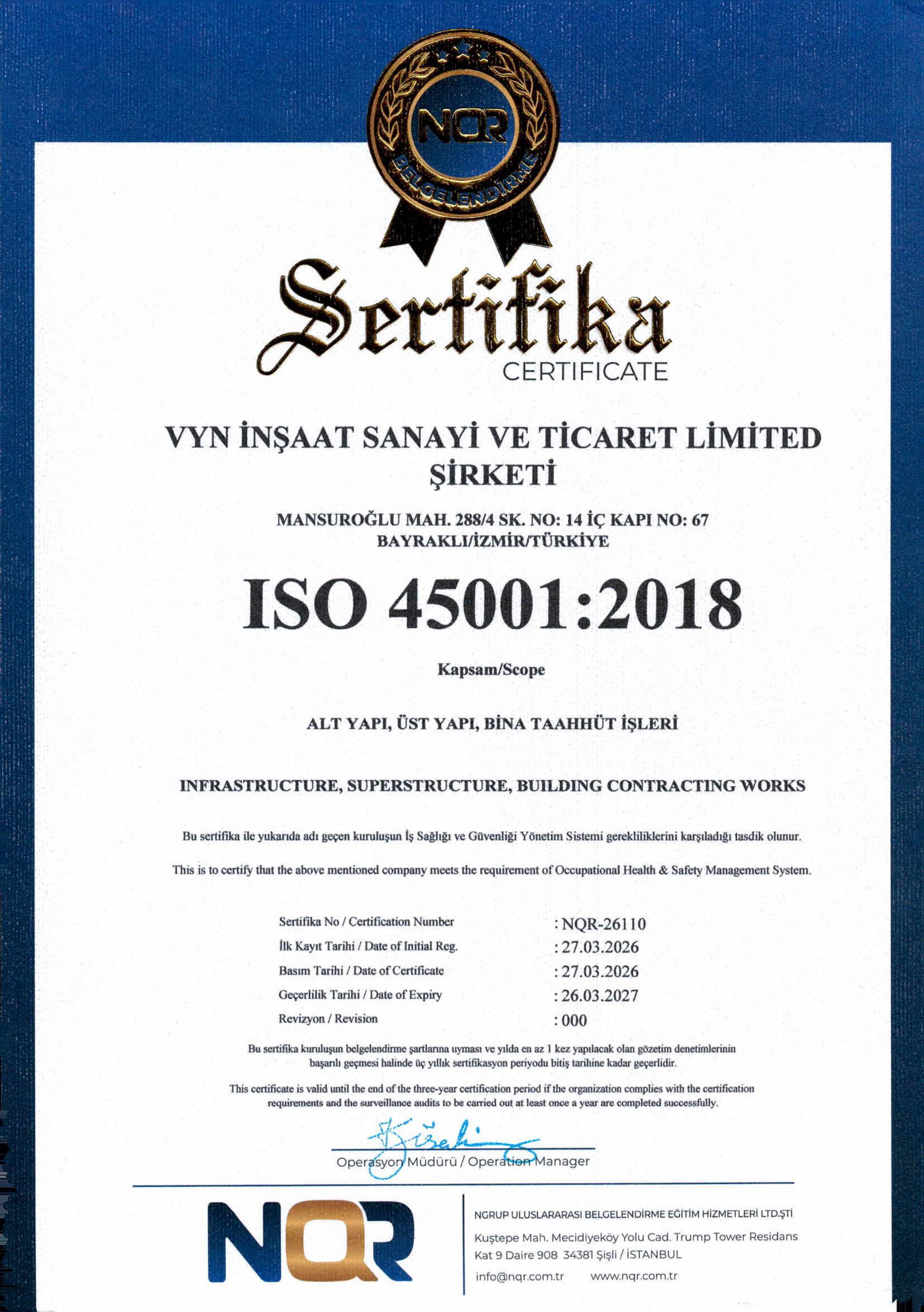 ISO 45001:2018
