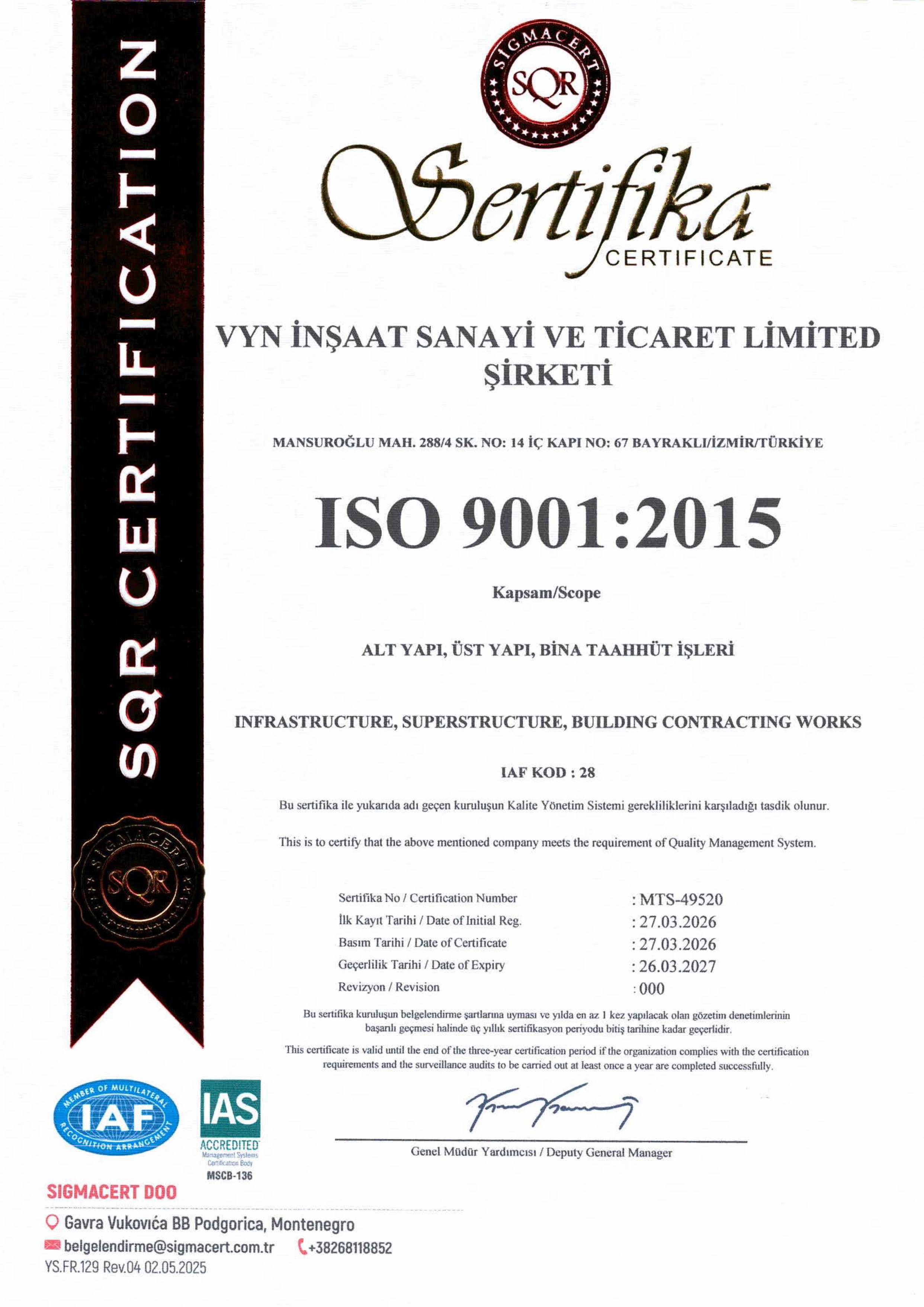 ISO 9001:2015